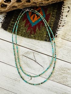 Navajo Turquoise and Sterling Silver Beaded Necklace 16” or 18” – Nizhoni Traders LLC Silver Beaded Necklace, Bridesmaid Gifts Jewelry, Silver Bead Necklace, Navajo Turquoise, Southwestern Jewelry, Beads Jewelry, Bridesmaids Gifts, Sterling Silver Bead, Silver Beads