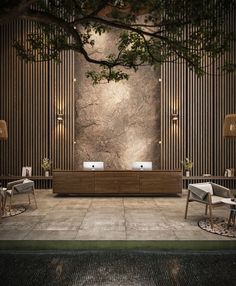 Lobby space Hotel Reception Lounge Design, Hotels Lobby Design, Hotel Lobby Seating Design, Residential Entrance Lobby Design, Hotel Lobby Inspiration, Hotel Reception Design Ideas, Japandi Lobby Design, High End Hotel Lobby, Modern Luxury Hotel Lobby