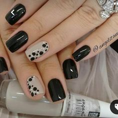 Ongles Beiges, Black And White Nails, Makeup 101, White Nail Designs