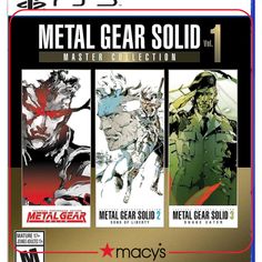 the metal gear solid collection is shown in this image