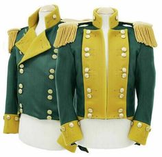 New British Officer Green Military Yellow Lapel Wool Men's Jacket Fast Shipping | eBay Green Uniform Style Outerwear For Fall, Green Long Sleeve Uniform Outerwear, Military Style Outerwear With Flap Pockets And Lapel Collar, Military Outerwear With Buttons And Lapel Collar, Vintage Military Outerwear With Buttons, Plus Size Jacket, Military Field Jacket, Military Jacket Green, Men's Jacket