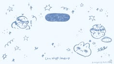 an image of children's drawings with stars and moon in the sky above them