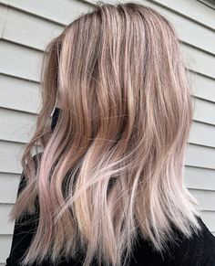 Pastel pink balayage Strawberry Color, Colour Hair