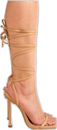 Formal Lace-up Sandals With 4-inch Heel, Elegant Square Toe Lace-up Sandals For Formal Occasions, Beige Lace-up Sandals For Party, Chic Fitted Ankle Tie Lace-up Sandals, Elegant Brown High Heel Lace-up Sandals, Elegant Square Toe Lace-up Sandals For Evening, Elegant Square Toe Lace-up Sandals For Formal Events, Formal Lace-up Sandals With Square Toe For Spring, Square Toe Lace-up Sandals For Spring Parties