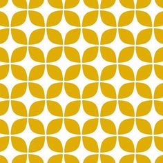 a yellow and white background with circles