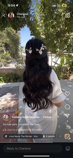 Wedding Hair, Hair Pins, Wedding Hairstyles, Hair