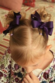 Lots of cute little girl 'do's.  Very helpful for moms of girls.  Saves me from having to think of "new" hairstyles that my daughter is always wanting. Hair Today, Pretty Hairstyles, Hair Hacks, Lany, New Hair