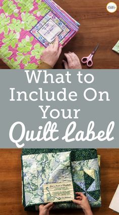 what to include on your quilt label