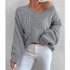 Brand New, No Tags Color: Grey Fit: Oversized Chic, Stylish & Timeless! Forever In Style, This Sweater Is Perfect With Jeans & Booties. Great For An Everyday Wear In Spring, Fall & Winter Model Is Wearing Size S & Is 5.5” All Tags Cut Off S=4, M=6, L=8/10 Bundle With Other Item(S) For 15% Discount! Over 550 Listings Available Magazine Or Small Gift With Every Purchase Enjoy Dolls! Cable Knit Spring Sweater Mint Daisy Paisley Long Sleeve Ombr Aqua Blue Turquoise Bohemian Minimalist Retro Trendy C Gray Oversized Casual V-neck Sweater, Casual Gray Chunky Knit Top, Gray Chunky Knit Casual Top, Gold Dress Short, Minimalist Retro, Bohemian Minimalist, Knit V Neck, Soft Cardigan, Spring Sweater