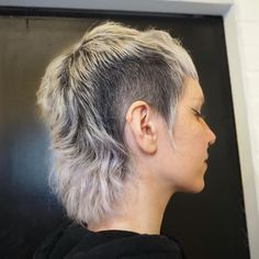 Burst Fade Women, Mullet Hairstyle Women Over 50, Silver Mullet Hair, Mullet Hawk, Mullet With Sideburns, Cropped Mullet, Micro Mullet, Extreme Mullet, Female Mullet Short