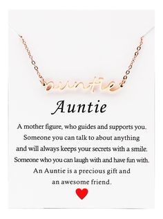 a gold necklace with the words'annie'written in cursive font on it