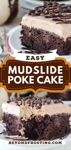 Mudslide Poke Cake, poke cake, chocolate desserts, simple sweet treats, baking recipes Best Box Cake, Recipes For Parties, Boozy Chocolate, Cake Mix Desserts, Mudslide, Boozy Desserts, Poke Cake Recipes, Poke Cakes, Box Cake Mix