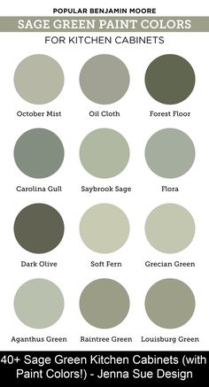 the color chart for sage green paint colors