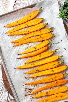 Photo of Oven Roasted Baby Carrots Oven Roasted Carrots, Roasted Baby Carrots, Thyme Salt, Fun Easy Recipes, Roasted Carrots, Baby Carrots, Perfect Side Dish, Oven Roast