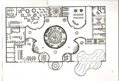 a drawing of a floor plan for a house