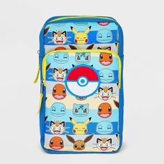 a back pack with pokemon images on it