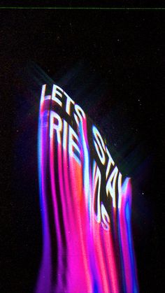 a neon sign with the words let's go ride today on it in front of a black background