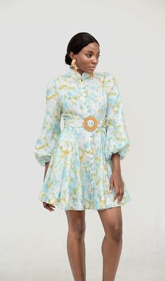 Elevate your style with our Kellee Aqua Floral Long Sleeve Mini Dress. featuring charming lantern sleeves and a flattering belt. This dress is a harmonious blend of elegance and playfulness. adorned with a delightful floral pattern. The lantern sleeves add a touch of whimsy. while the included belt enhances the figure for a chic and versatile look. beltlantern sleevedry cleanItem measurements have been rounded to the nearest cm.This garment fits true to sizeModel is 5'9.5"/178 cm. bust 32''/82cm Satin Corset Dress, Plunge Mini Dress, The Lantern, Stretch Satin, Long Sleeve Mini, Printed Mini Dress, Lantern Sleeves, Corset Dress, Long Sleeve Mini Dress