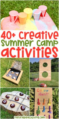 the ultimate summer camp activities for kids to play with and learn how to make them