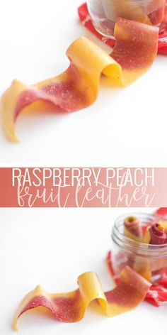 raspberry peach fruit garnish recipe in a jar