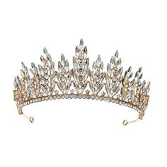 perfeclan Wedding Tiara Bridal Headpiece Hairband Elegant Hair Clip Fashionable Crown Headband Headband for Prom Birthday Weeding Girls A Gold.This beautiful crown is made from alloy, ensuring durability and longevity.This rhinestone crown adorned with sparkling colourful rhinestones. It is a great accessory gift for women.Tiara crown is very suitable for women, girls, brides and bridesmaids. This wedding tiara is stunning with stunning jewellery.Each package comes with a vintage design, making Wedding Tiara Headband, Prom Birthday, Headpiece Hairstyles, Elegant Hair, Rhinestone Crown, Tiara Crown, Headband Tiara, Bridal Headpiece, Crown Headband