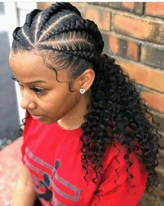 Braided Ponytail Hairstyles Black Women 4c Hair, Fancy Braided Hairstyles Black, Braids For Mixed Hair, African Big Braids Hairstyles, Mixed Girl Hairstyles Kids Braids, Black Hair Styles Braids, Feed Ins, Mixed Girl Hairstyles