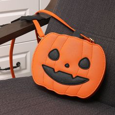 Overview: Unique design, stylish and beautiful. Good material, comfortable wear. A variety of colors, any choice. Product information: Material: PU Style: fashionable and simple Features: solid color Size Information: Packing list: Messenger Bag*1 Product Image: Pumpkin Cartoon, Holiday Bags, Cross Body Sling Bag, Funny Pumpkins, Halloween Bags, Unique Bags, Halloween Fashion, Sierra Leone, Handbags For Men