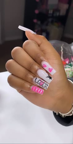 Acrylic Toe Nails, Colored Acrylic Nails, Girly Acrylic Nails, French Tip Acrylic Nails, Cute Acrylic Nail Designs, Simple Acrylic Nails, Short Square Acrylic Nails, Long Acrylic Nails Coffin, Acrylic Nails Coffin Pink