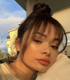 thin wispy bangs fringeswispy bangsthin bangscute bangs wispywispy bangs long hair Trendy Hairstyle, Hairstyle Ideas, Bangs, A Woman, Hair