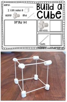 the build a cube game is shown with instructions to make it