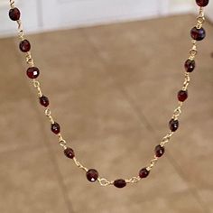 Beautiful garnet beads necklace worn by itself or with cute pendants. Coin Length 16" Extender 2.75" Round Length 28" Garnet is a stone of prosperity and abundance, encouraging gratitude and service to others. It is a deeply spiritual stone also known as the stone of good luck and health. It can help get rid of the negative energies and transform them to positive ones. It's a good gemstone for purification and detoxification. Base Chakra , Heart Chakra.-This information is intended for spiritual Garnet Stone Necklace, Garnet Bead Necklaces For Gifts, Garnet Beaded Necklaces As Gift, Garnet Round Bead Necklace For Gift, Garnet Round Beads Necklace For Gift, Spiritual Garnet Birthstone Jewelry, Spiritual Garnet Jewelry, Garnet Gemstone Necklaces For Jewelry Making, Garnet Round Beads Jewelry For Gifts