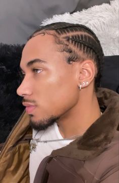 Braids On Brown Skin, Slick Back Hairstyles Men, Mens Blowout, Braids Hairstyles Men, Brown Skin Men, Brown Skin Boys, Black Men Braids, Cornrows For Men, Cornrows Black Men