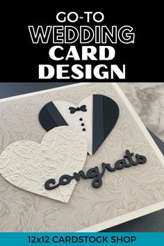 a wedding card with the words congratulations written on it