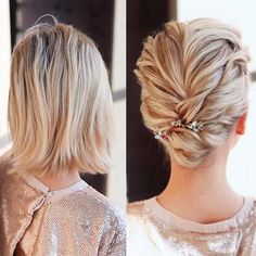 Stunning And Sassy Short Hairstyles For Fine Hair That Are Too Cute For Words ★ Deb Hair, Short Hairstyles For Fine Hair, Hairstyles For Fine Hair, Short Hairstyles Fine, Mother Of The Bride Hair, Elegant Wedding Hair, Bob Hairstyles For Fine Hair, Peinados Fáciles Para Cabello Corto