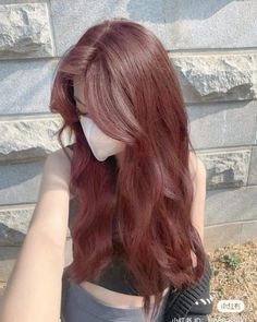 Rose Brown Hair, Cherry Red Hair, Creative Hair Color, Hair Color Streaks