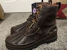 Trendy Fashion Polo Ralph Lauren Oslo High Boots Brown Men๏ฟฝs Size 10.5 D, Mens Boots Polo Boots Men, Polo Boots, Boots Men Outfit, Mens Shoes Boots, Biker Style, Boots Brown, Oslo, Brown Boots, High Quality Leather