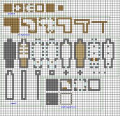 a cross stitch pattern with the words pixel art on it and an image of some type of