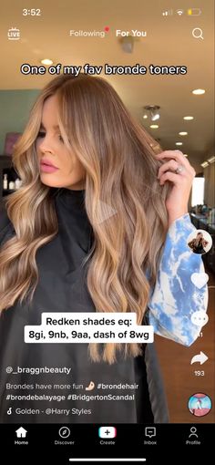 Hair Stylist Tips, Toner For Blonde Hair, Warm Brown Hair, Bronde Balayage, Bronde Hair, Hair Toner, Hair Color Formulas