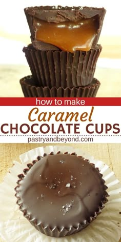 how to make caramel chocolate cups