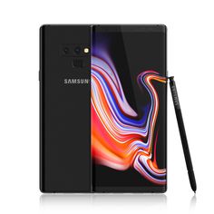 the samsung note 9 is next to a pen