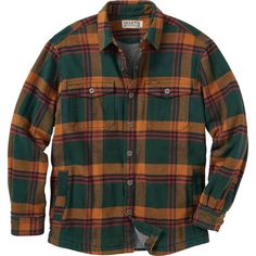 Men's Flapjack Fleece-Lined Shirt Jac | Duluth Trading Company Breakfast Feast, Duluth Trading Company, Love Now, Duluth Trading, Trading Company, Cotton Flannel, Hand Warmers, Women's Plaid Shirt, Workout Shirts