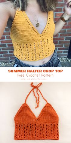 Crochet Crop Top, Tank Top, Halter Top? 50 Free Crochet Patterns Crochet Halter Top Tutorial