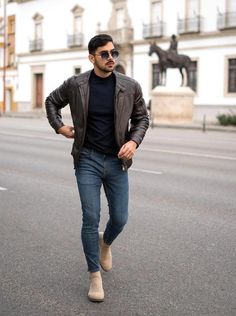 Brown Chelsea Boots Men Outfit, Boot Outfit Men, Brown Coat Outfit, Chelsea Boot Outfit, Beige Chelsea Boots, Latest Clothes For Men