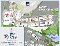 the map for north marketplace in south florida