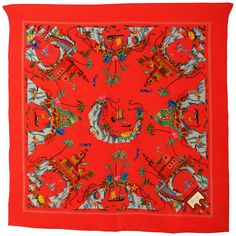 Italian illustrator Vittorio Accornero designed some iconic scarves for Gucci in the late 60s and 70s, and the label’s throwing back to those designs in its latest collection. The usual big branding is stripped back to a single corner on this silk scarf, with the star-patterned border framing the artist's florals in the centre, signed off with his name at the bottom. Made in Italy 100% silk 34' x 34' square Shipment of this piece is not affected by COVID-19. Orders welcome!* Our Company Fashion Gucci Scarves, Expensive Art, Flora Pattern, Silk Clutch, Gucci Scarf, Art Scarves, Floral Silk Scarf, Mushroom Design, Vintage Scarf