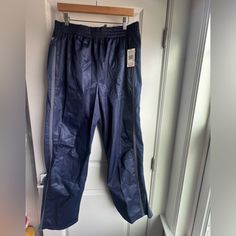 Nautica Jersey Sweatpants, Men’s L, Straight Leg Navy Athleisure Bottoms For Outdoor, Blue Waterproof Sports Bottoms, Sporty Navy Bottoms For Outdoor, Sporty Navy Bottoms For Outdoor Activities, Casual Waterproof Blue Bottoms, Mens Lounge Pants, Fleece Pajama Pants, Nylon Pants, Mens Sleepwear