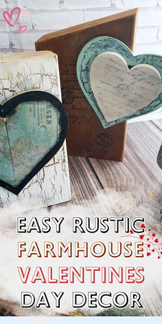 easy rustic farmhouse valentine's day decor