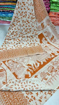 ## Exquisite Cotton Kalamkari Sarees ### Timeless Elegance and Traditional Craftsmanship Immerse yourself in the rich heritage and timeless elegance of our Cotton Kalamkari Sarees. These sarees beautifully showcase the intricate Kalamkari craft, combining traditional artistry with the natural comfort of pure cotton. ### What is Kalamkari Craft? Kalamkari is an ancient Indian art form that originated in the regions of Andhra Pradesh and Telangana. The term "Kalamkari" is derived from the Persian Ancient Indian Art, Kalamkari Sarees, Kalamkari Saree, Andhra Pradesh, Indian Art, Art Forms, Pure Cotton, Timeless Elegance, Persian