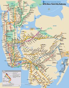 a map of the new york city subway system