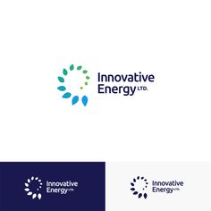 the logo for innovative energy ltd, which has been designed to look like an abstract flower